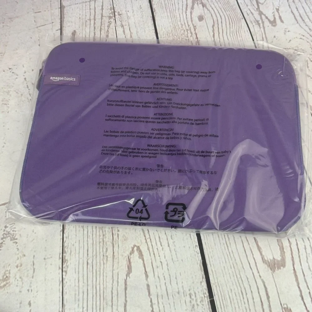 Amazon Basics 13.3 Inch Laptop Sleeve Case Zipper Protective Purple